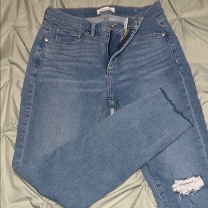 LOFT Denim Skinny Jeans in Light Blue